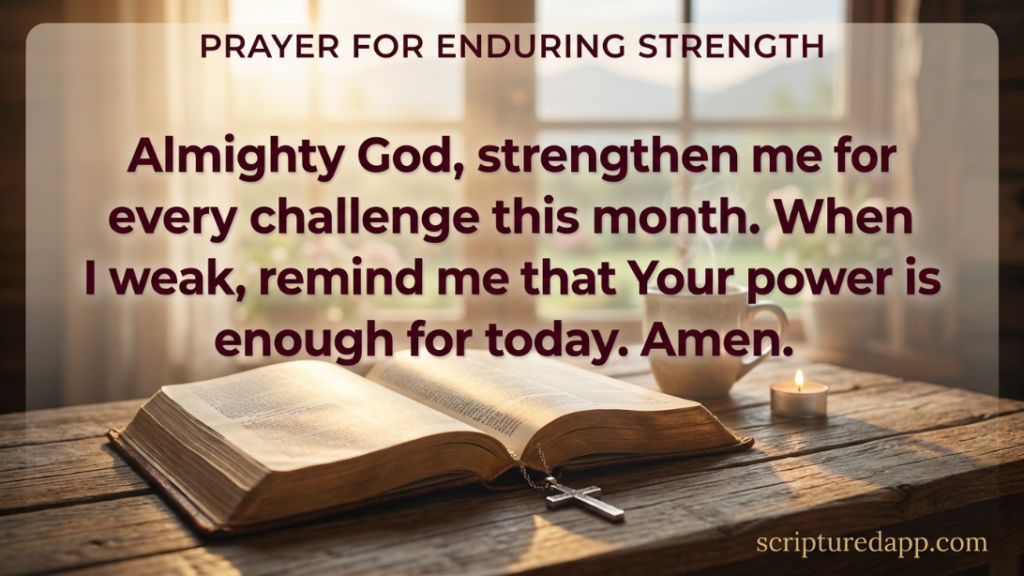new Prayers For March