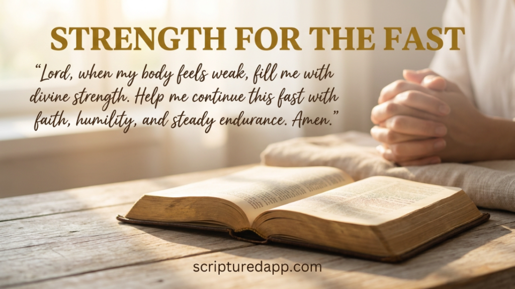 powerful Prayers For Fasting