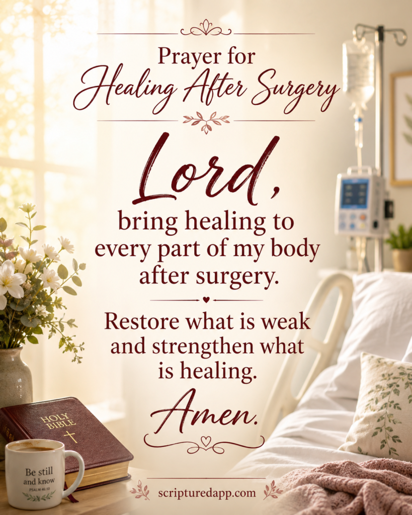 powerful Prayers For Surgery