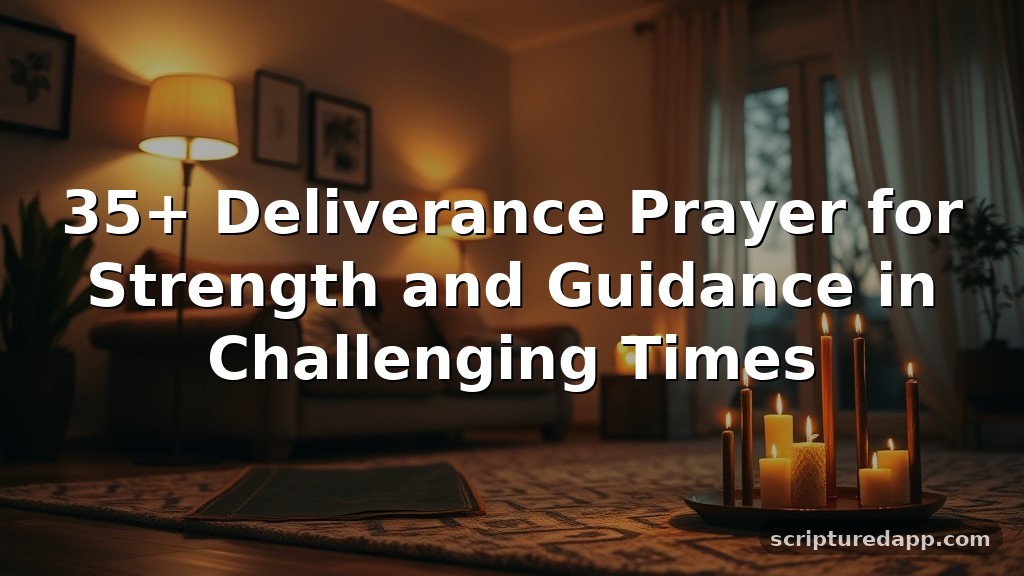 35+ Deliverance Prayer for Strength and Guidance in Challenging Times
