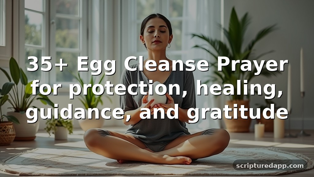 35+ Egg Cleanse Prayer for protection, healing, guidance, and gratitude