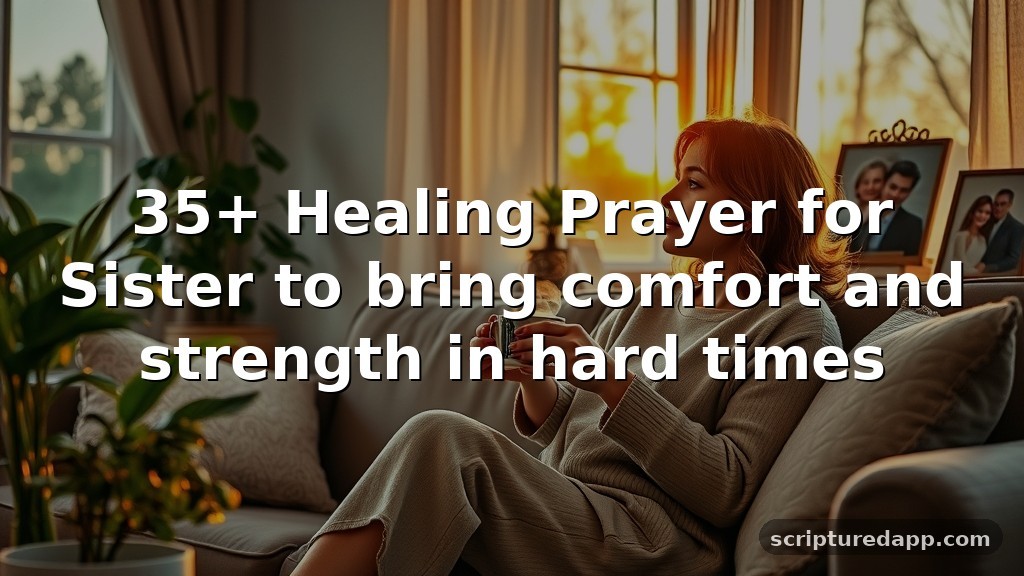35+ Healing Prayer for Sister to bring comfort and strength in hard times