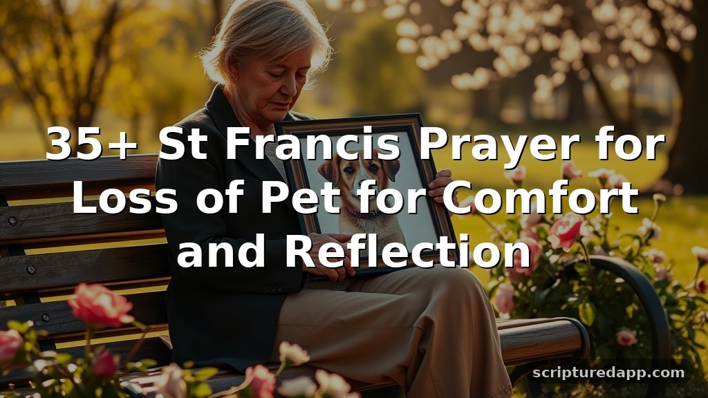 35+ St Francis Prayer for Loss of Pet for Comfort and Reflection