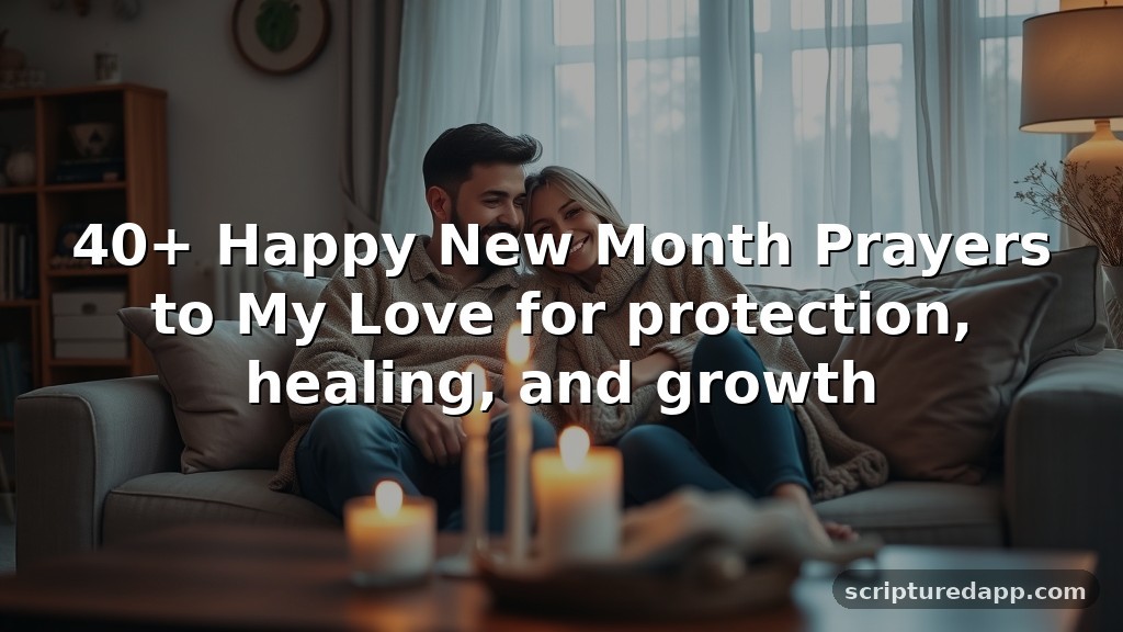 40+ Happy New Month Prayers to My Love for protection, healing, and growth