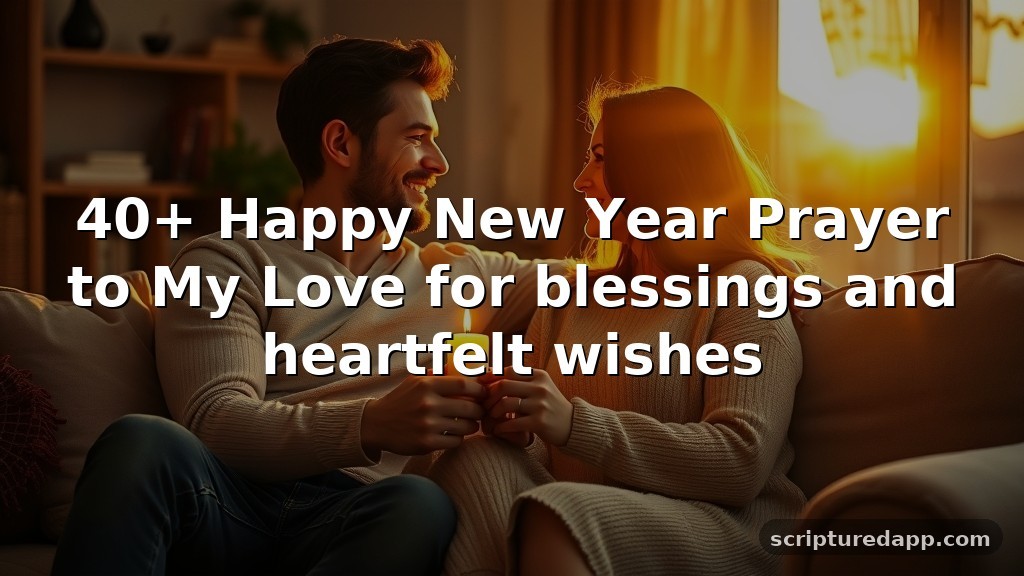 40+ Happy New Year Prayer to My Love for blessings and heartfelt wishes