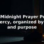 40+ Midnight Prayer Points for Mercy, organized by need and purpose