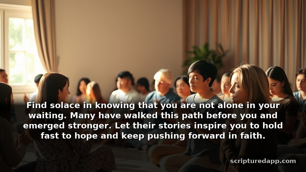Prayer Meeting Exhortation Topics for Patience: Find solace in knowing that you are not alone in your waiting. Many have walked this path before you and emerged stronger. Let their stories inspire you to hold fast to hope and keep pushing forward in faith.
