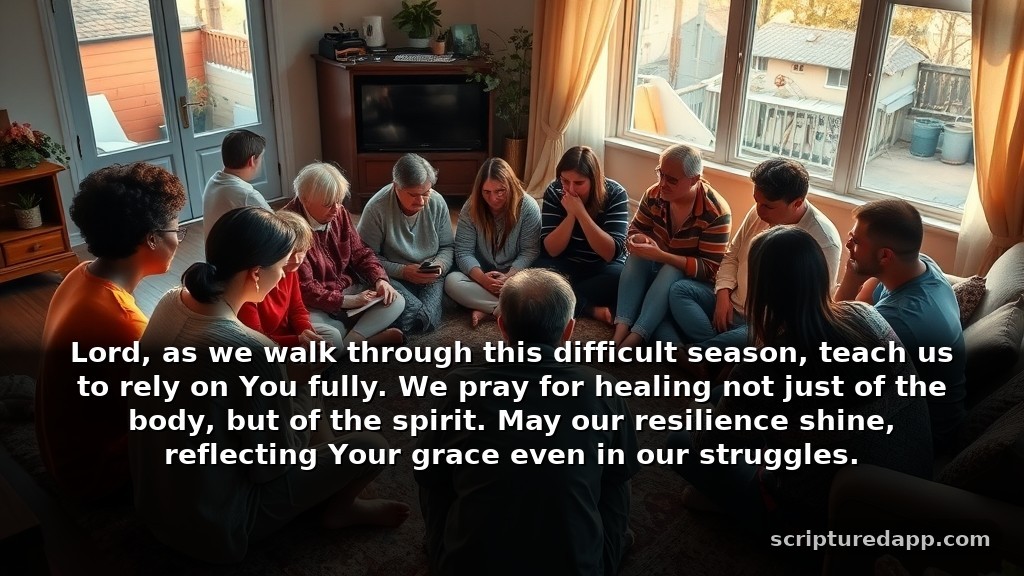 Prayer Meeting Exhortation Topics for Difficult Seasons: Lord, as we walk through this difficult season, teach us to rely on You fully. We pray for healing not just of the body, but of the spirit. May our resilience shine, reflecting Your grace even in our struggles.