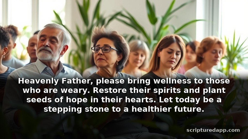 Saturday Blessings and Prayers for Healing: Heavenly Father, please bring wellness to those who are weary. Restore their spirits and plant seeds of hope in their hearts. Let today be a stepping stone to a healthier future.