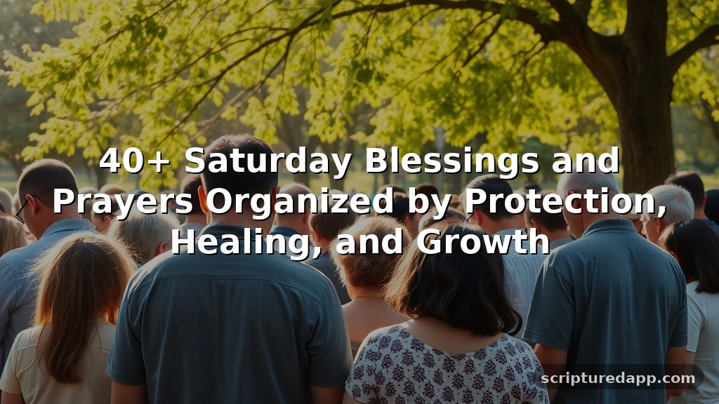 40+ Saturday Blessings and Prayers Organized by Protection, Healing, and Growth