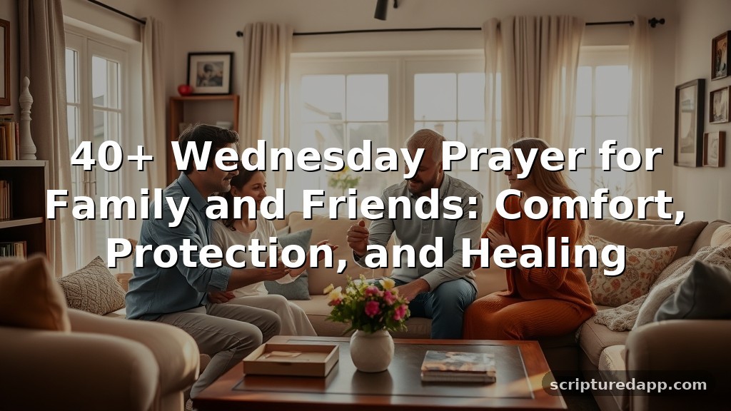 40+ Wednesday Prayer for Family and Friends: Comfort, Protection, and Healing