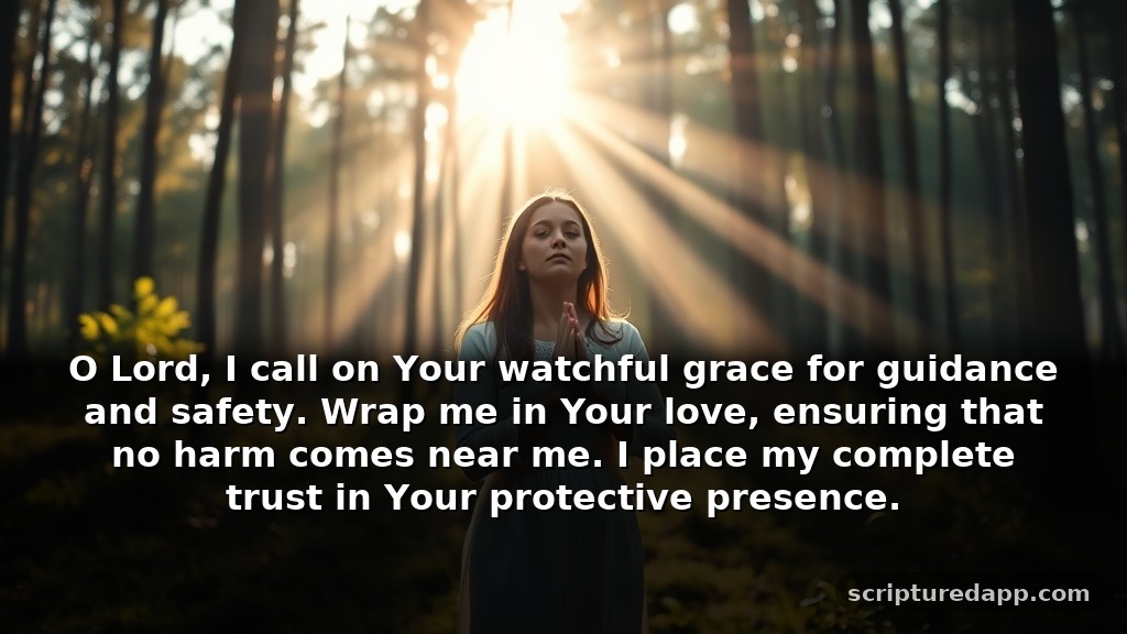 30 Short Offering Prayers for Protection: O Lord, I call on Your watchful grace for guidance and safety. Wrap me in Your love, ensuring that no harm comes near me. I place my complete trust in Your protective presence.
