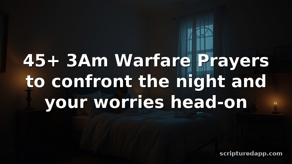 45+ 3Am Warfare Prayers to confront the night and your worries head-on