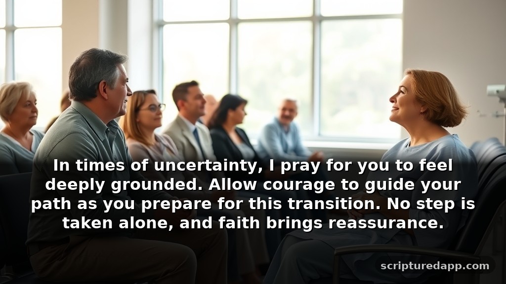 Before Surgery Wishes and Prayers for Guidance: In times of uncertainty, I pray for you to feel deeply grounded. Allow courage to guide your path as you prepare for this transition. No step is taken alone, and faith brings reassurance.