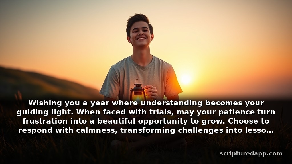Birthday Prayer for My Brother's Patience: Wishing you a year where understanding becomes your guiding light. When faced with trials, may your patience turn frustration into a beautiful opportunity to grow. Choose to respond with calmness, transforming challenges into lessons learned.