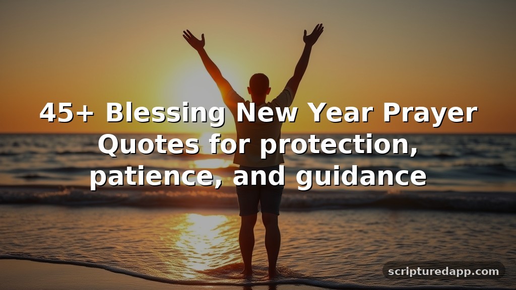 45+ Blessing New Year Prayer Quotes for protection, patience, and guidance