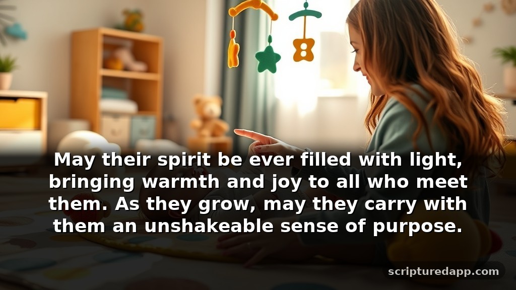 Congratulations Prayer for New Born Baby's Guidance: May their spirit be ever filled with light, bringing warmth and joy to all who meet them. As they grow, may they carry with them an unshakeable sense of purpose.