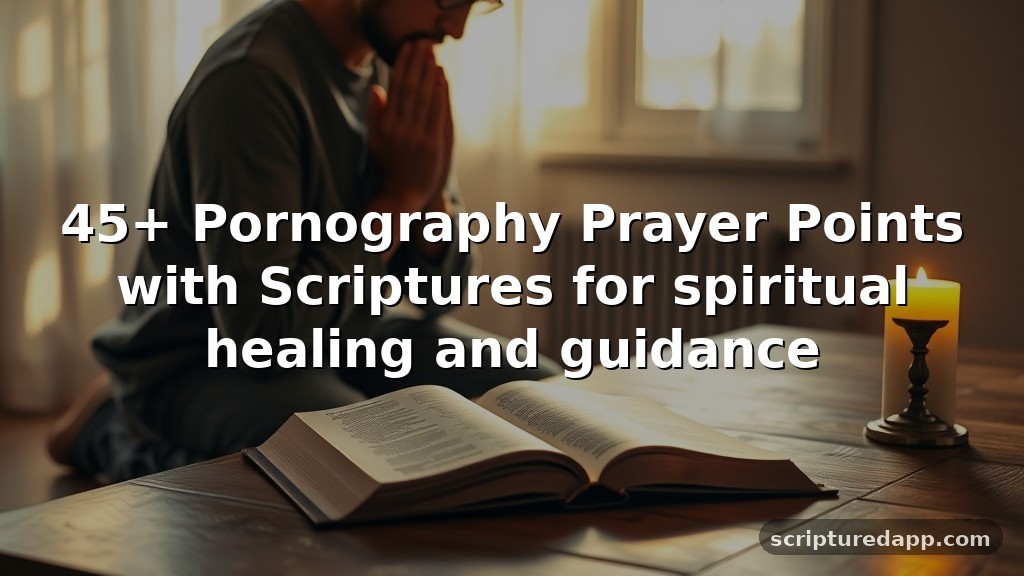 45+ Pornography Prayer Points with Scriptures for spiritual healing and guidance