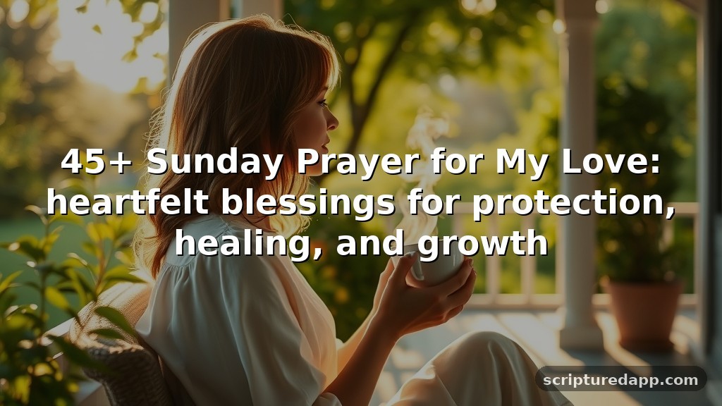 45+ Sunday Prayer for My Love: heartfelt blessings for protection, healing, and growth