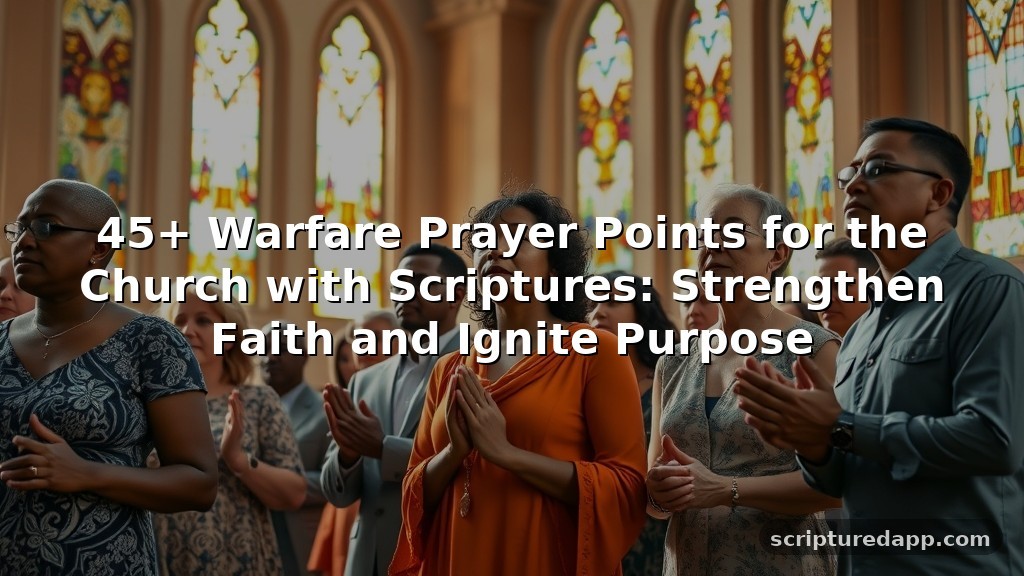 45+ Warfare Prayer Points for the Church with Scriptures: Strengthen Faith and Ignite Purpose