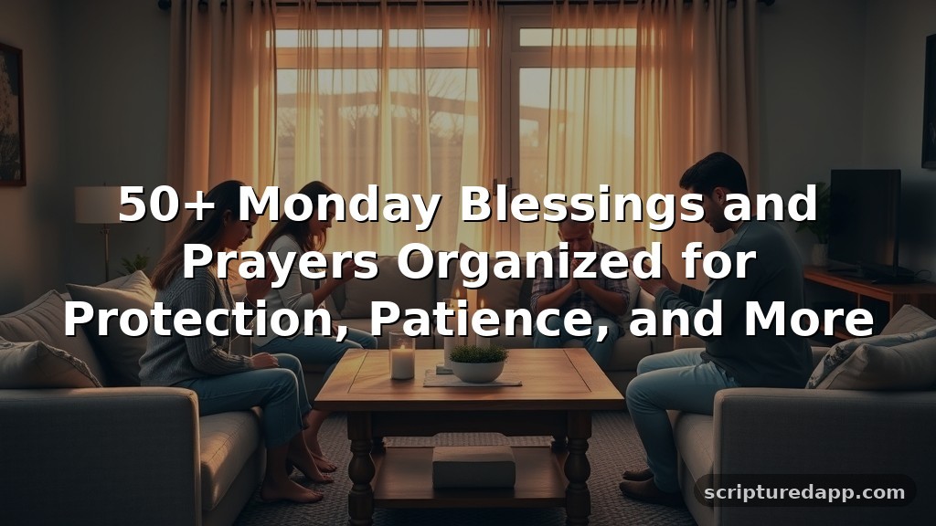 50+ Monday Blessings and Prayers Organized for Protection, Patience, and More