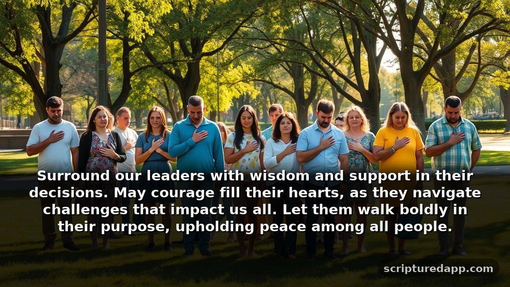 Powerful Black History Month Prayer for Protection: Surround our leaders with wisdom and support in their decisions. May courage fill their hearts, as they navigate challenges that impact us all. Let them walk boldly in their purpose, upholding peace among all people.