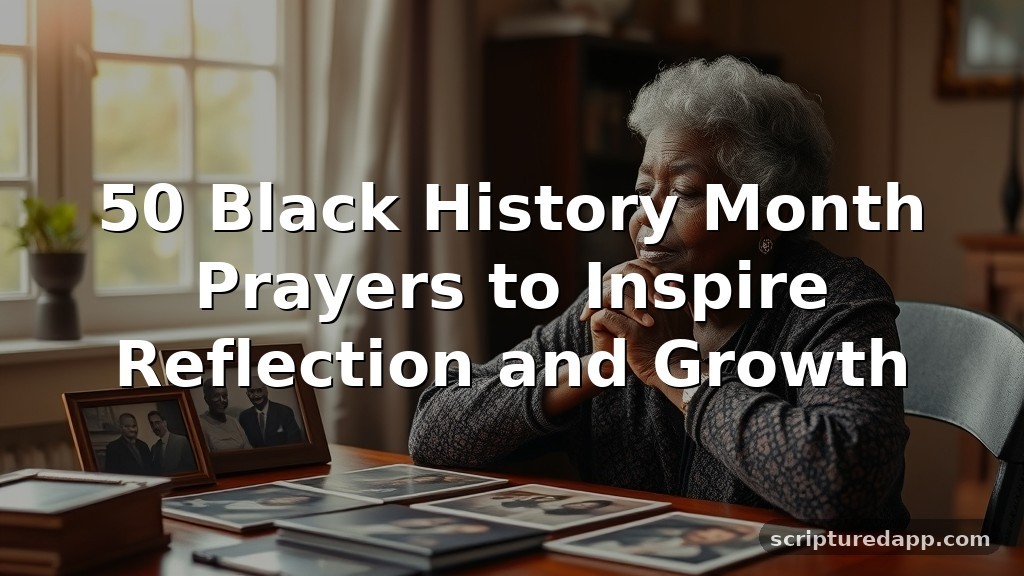 50 Black History Month Prayers to Inspire Reflection and Growth