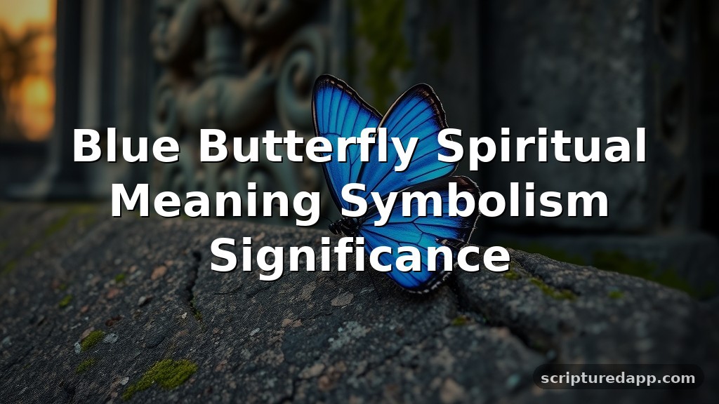 Blue Butterfly Spiritual Meaning Symbolism Significance