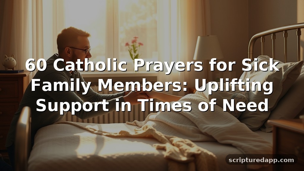 60 Catholic Prayers for Sick Family Members: Uplifting Support in Times of Need