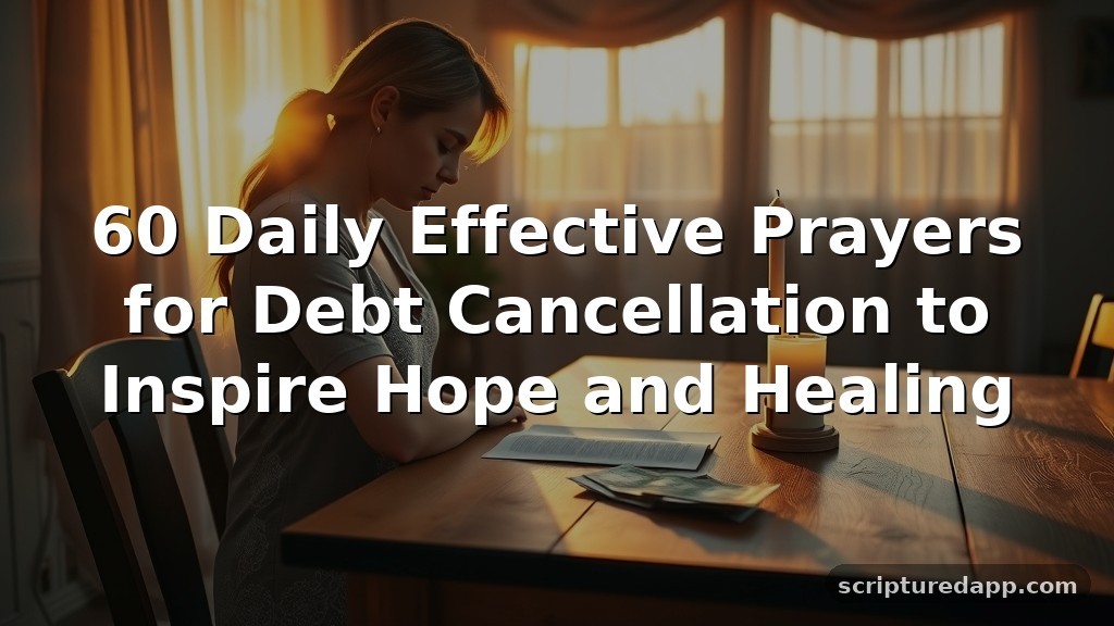 60 Daily Effective Prayers for Debt Cancellation to Inspire Hope and Healing