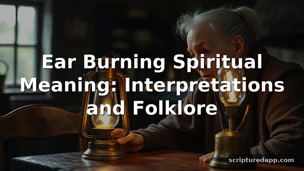Ear Burning Spiritual Meaning: Interpretations and Folklore