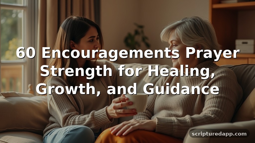 60 Encouragements Prayer Strength for Healing, Growth, and Guidance