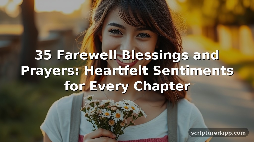 35 Farewell Blessings and Prayers: Heartfelt Sentiments for Every Chapter