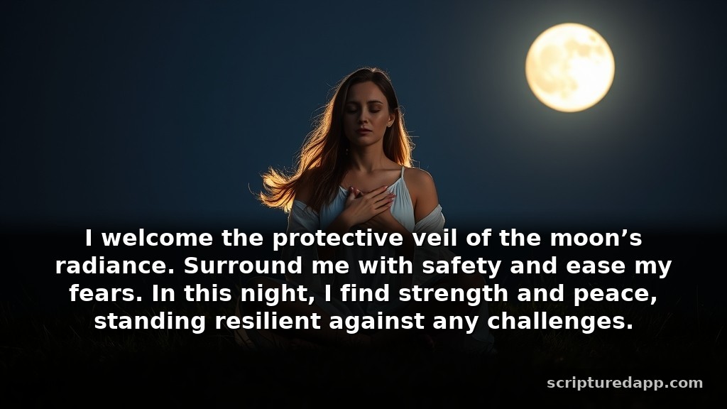 Short Full Moon Prayer for Manifestation of Protection: I welcome the protective veil of the moon’s radiance. Surround me with safety and ease my fears. In this night, I find strength and peace, standing resilient against any challenges.