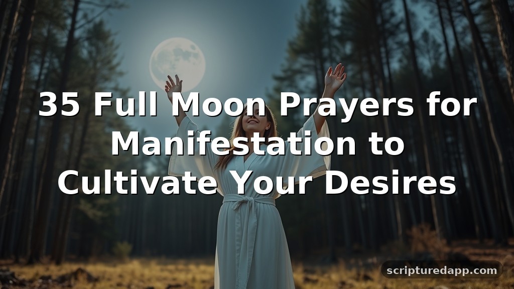 35 Full Moon Prayers for Manifestation to Cultivate Your Desires