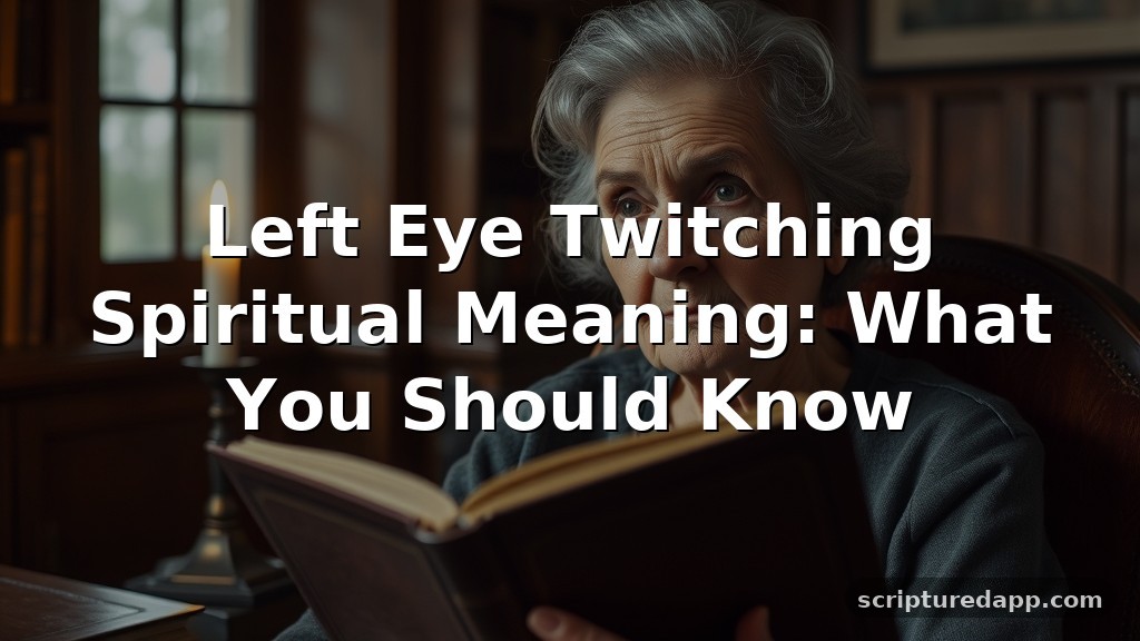 Left Eye Twitching Spiritual Meaning: What You Should Know