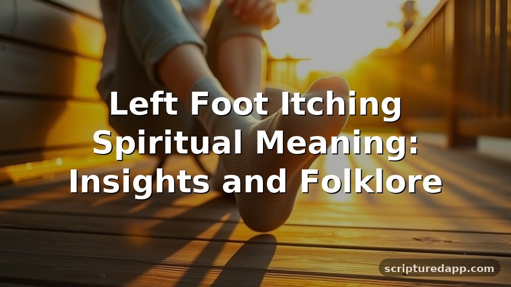 Left Foot Itching Spiritual Meaning: Insights and Folklore