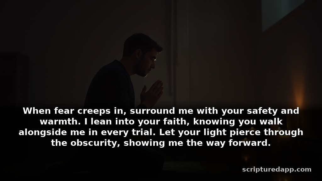 Long Prayers for Protection During Difficult Times: When fear creeps in, surround me with your safety and warmth. I lean into your faith, knowing you walk alongside me in every trial. Let your light pierce through the obscurity, showing me the way forward.