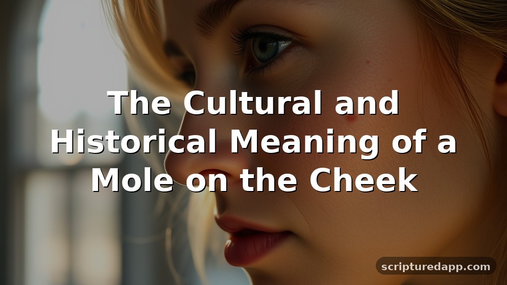 The Cultural and Historical Meaning of a Mole on the Cheek