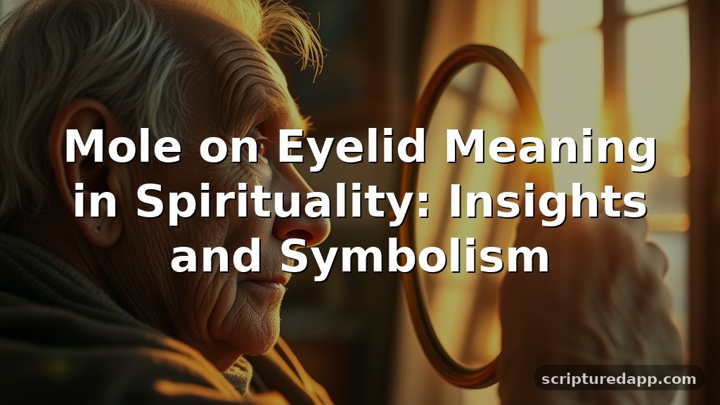 Mole on Eyelid Meaning in Spirituality: Insights and Symbolism