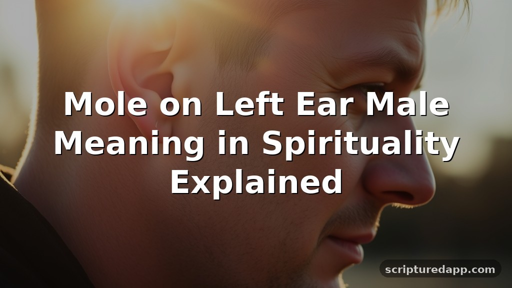 Mole on Left Ear Male Meaning in Spirituality Explained