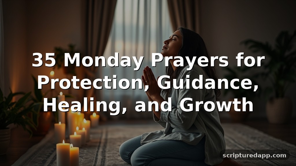 35 Monday Prayers for Protection, Guidance, Healing, and Growth