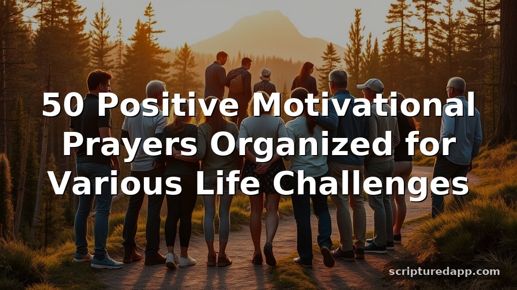 50 Positive Motivational Prayers Organized for Various Life Challenges