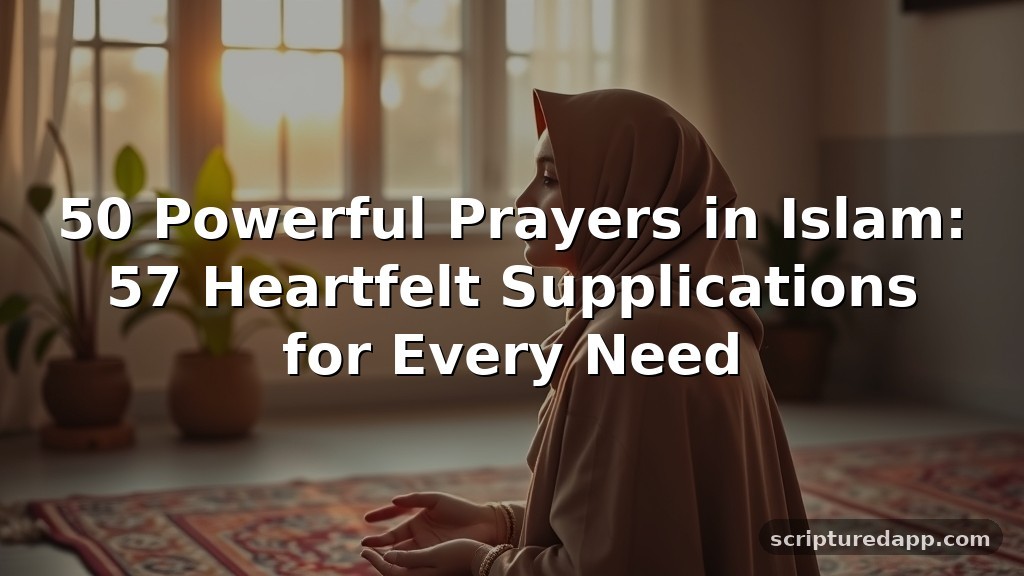 50 Powerful Prayers in Islam: 57 Heartfelt Supplications for Every Need