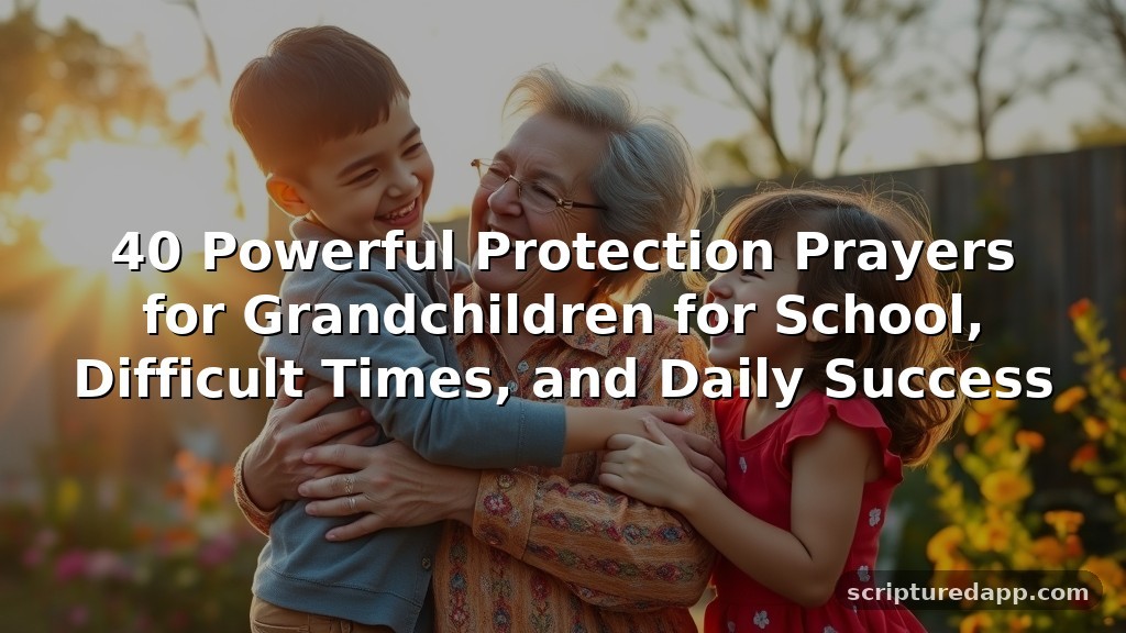 40 Powerful Protection Prayers for Grandchildren for School, Difficult Times, and Daily Success