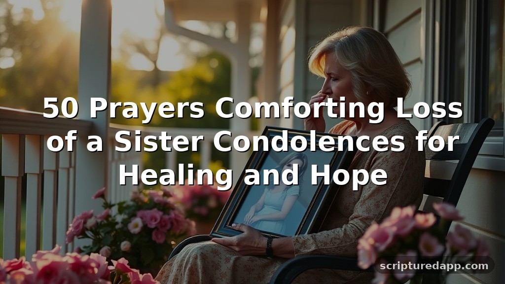 50 Prayers Comforting Loss of a Sister Condolences for Healing and Hope