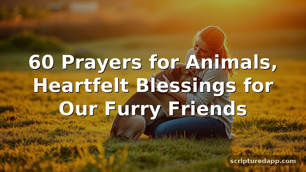 60 Prayers for Animals, Heartfelt Blessings for Our Furry Friends