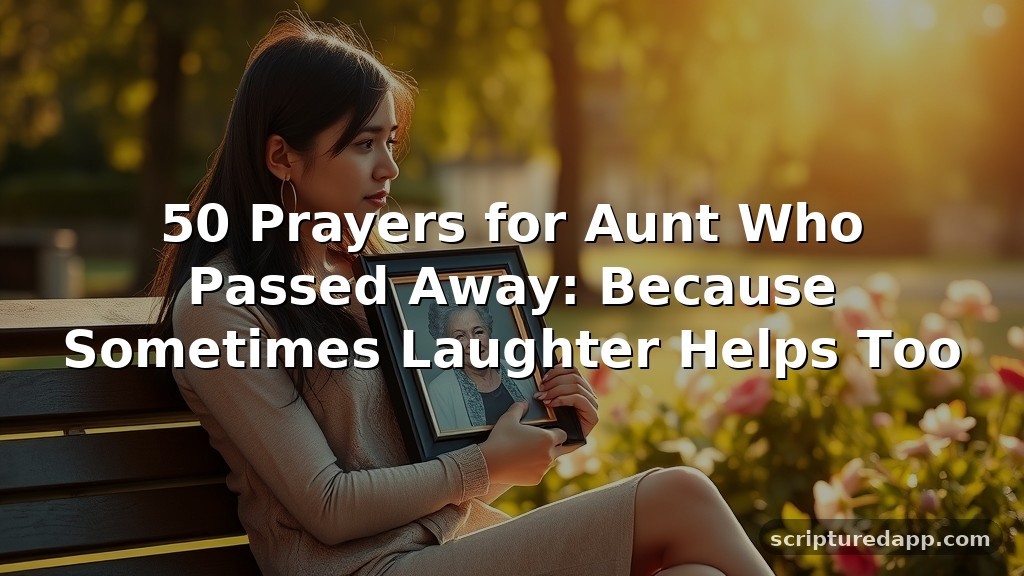 50 Prayers for Aunt Who Passed Away: Because Sometimes Laughter Helps Too