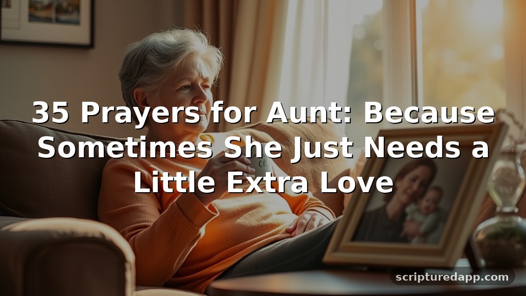35 Prayers for Aunt: Because Sometimes She Just Needs a Little Extra Love