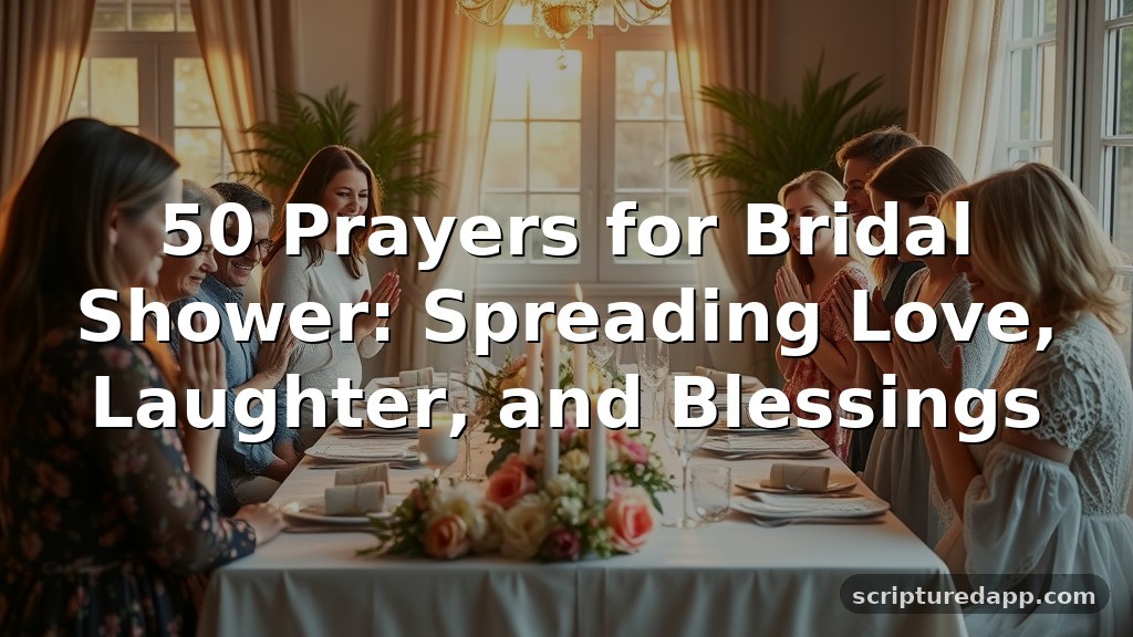 50 Prayers for Bridal Shower: Spreading Love, Laughter, and Blessings
